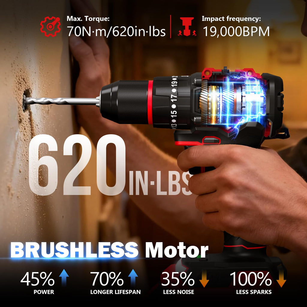 Brushless Cordless Drill Set L508