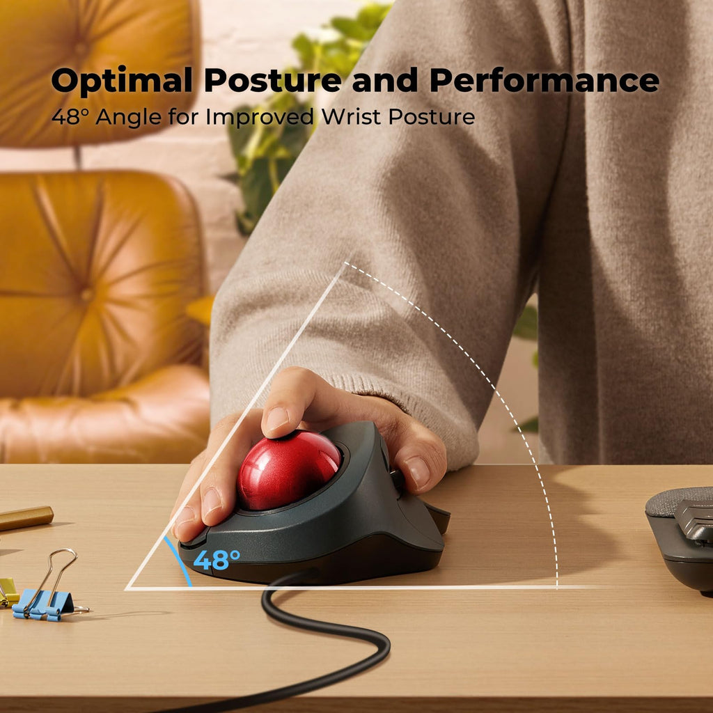 Ergonomic Trackball Mouse D233239