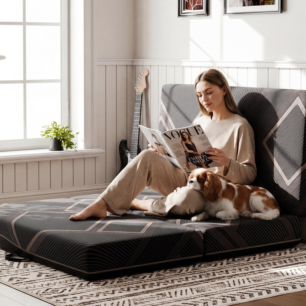4 Inch Trifold Memory Foam Mattress F193