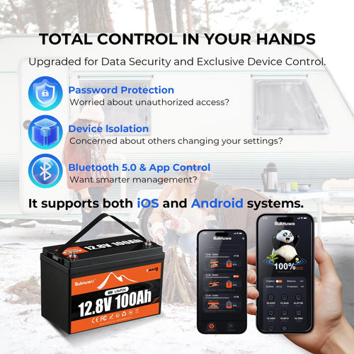 12V 100Ah LiFePO4 Lithium Battery with Bluetooth L69957