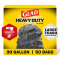 30 Gallon Unscented Heavy Duty Drawstring Trash Bags, 50 Count V63812