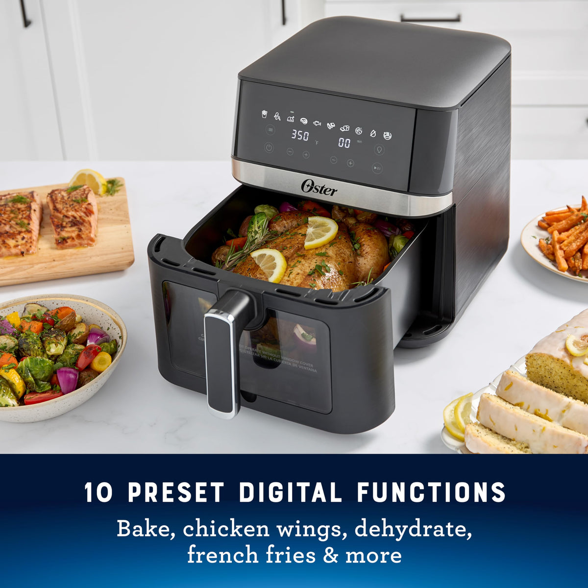 6 Quart Digital Air Fryer with Window O5157