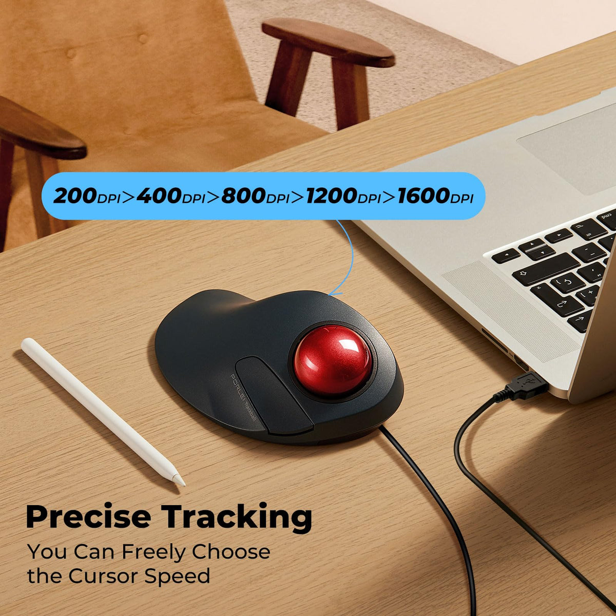 Ergonomic Trackball Mouse D233239