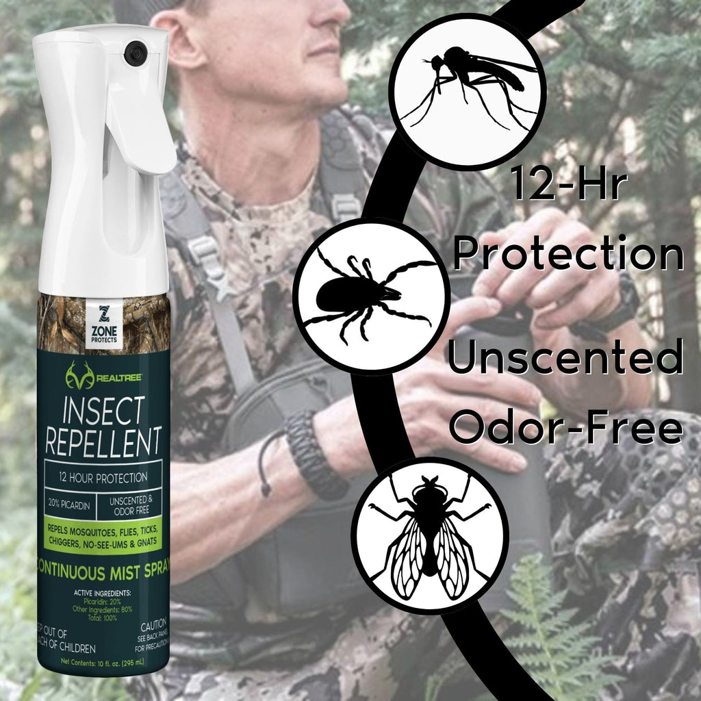 10oz Continuous Spray + 8oz Refill DEET-Free Unscented Insect Repellent G113