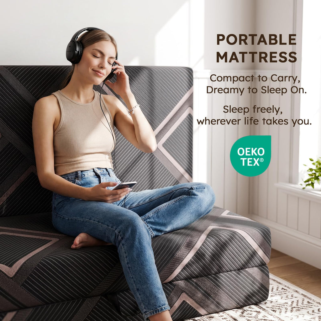4 Inch Trifold Memory Foam Mattress F193