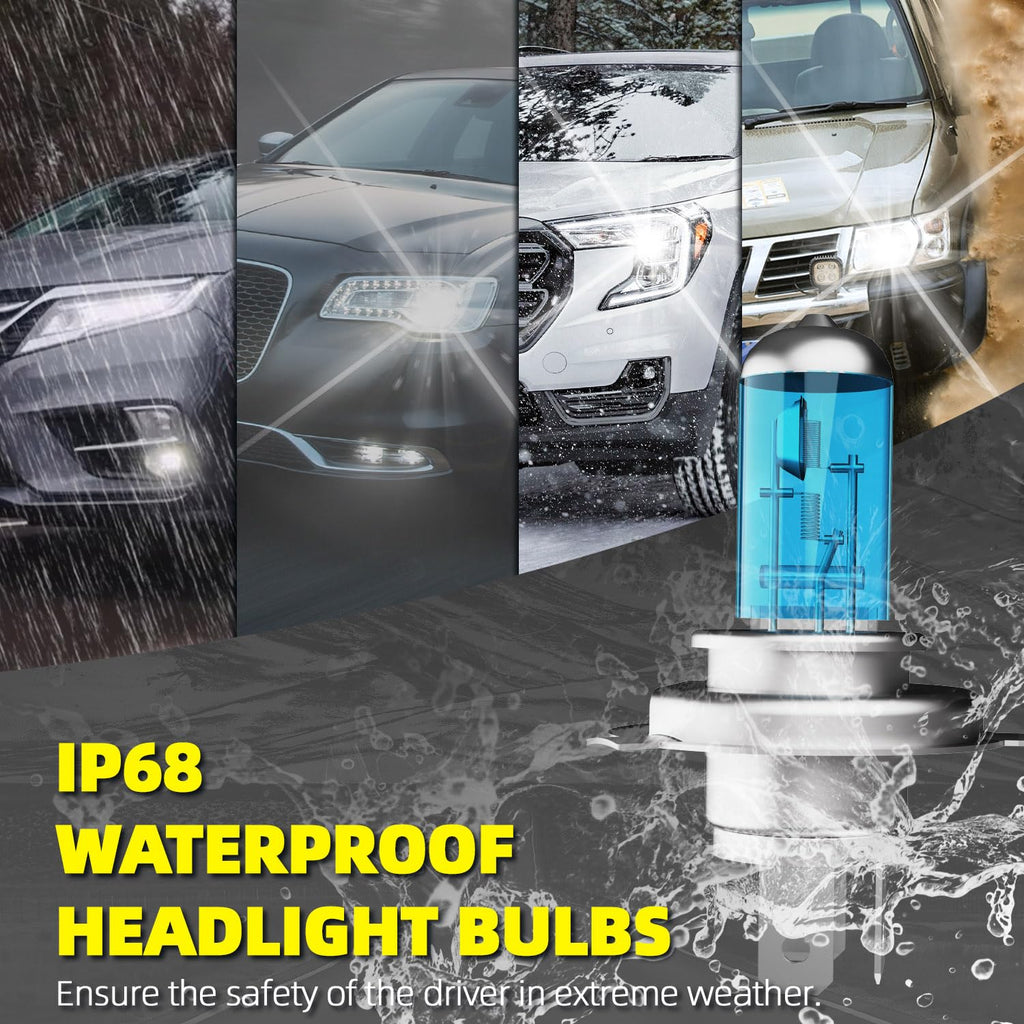 9003 High Low Beam Halogen Headlight Bulbs 2PCS W299