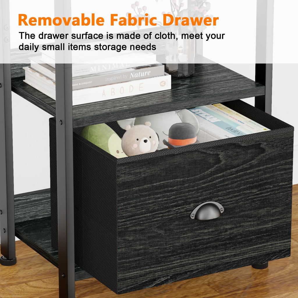 5 Tier Bookshelf with Drawer G483