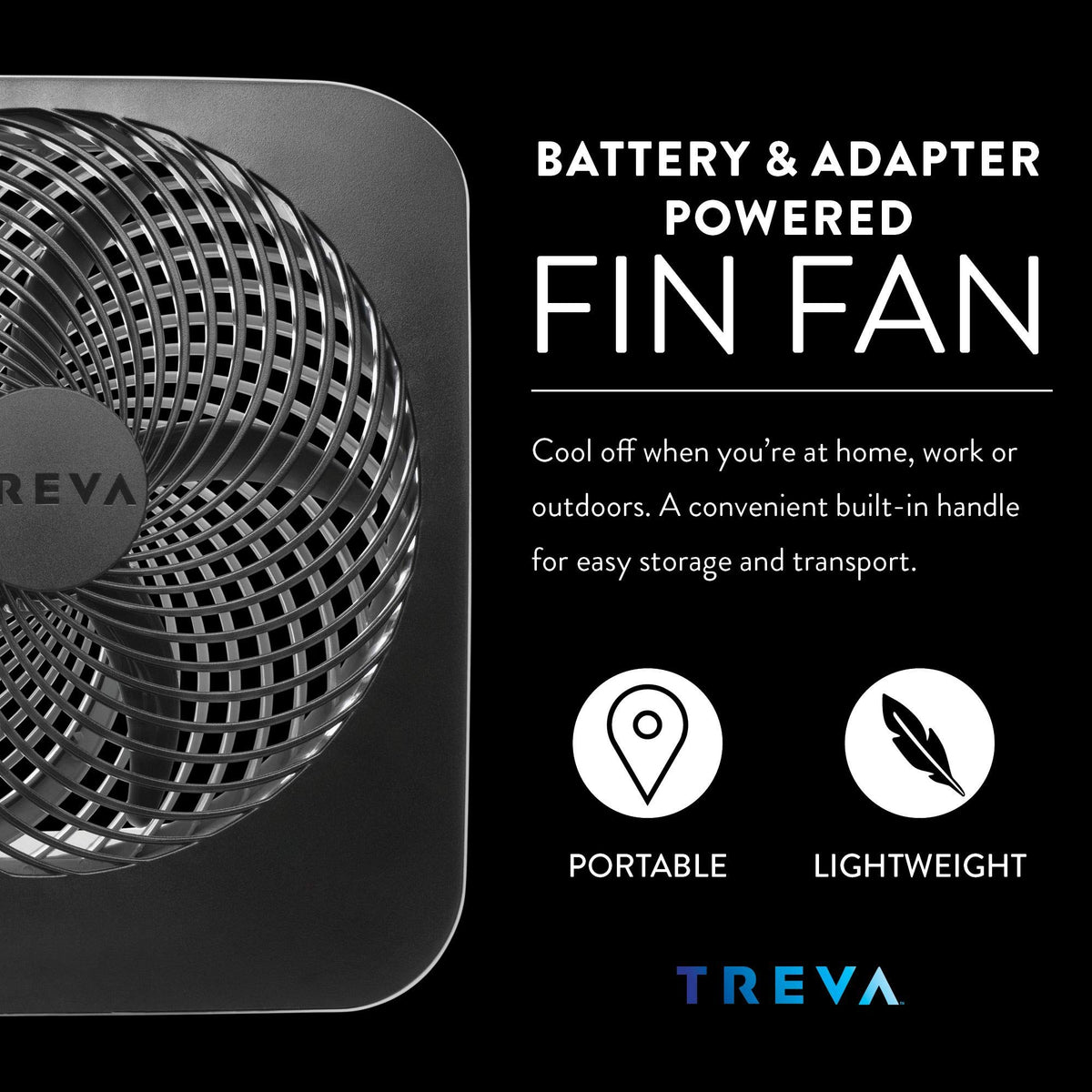 10-Inch Portable Battery Fan with 2 Cooling Speeds E231
