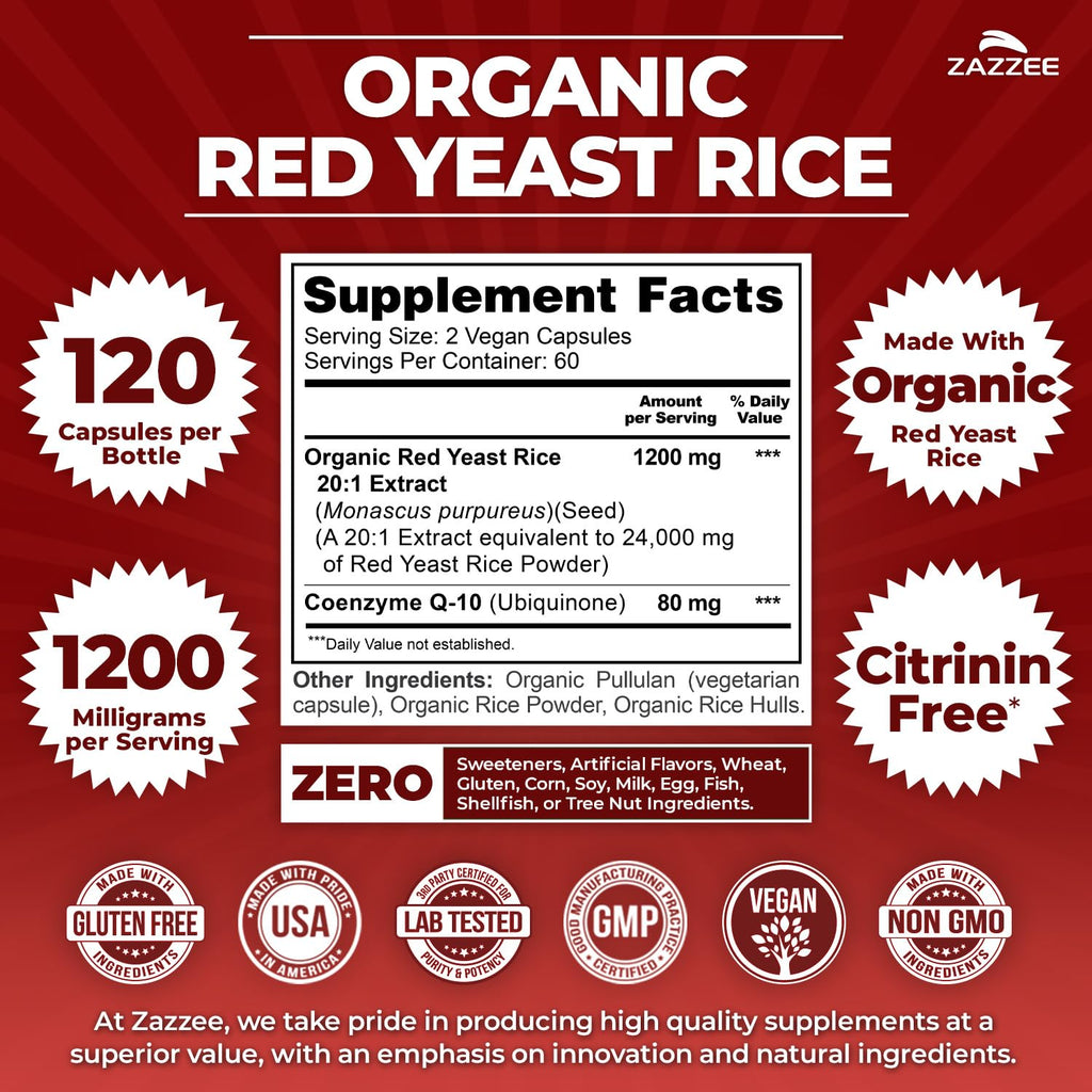 Organic Red Yeast Rice Extract with CoQ10 O652