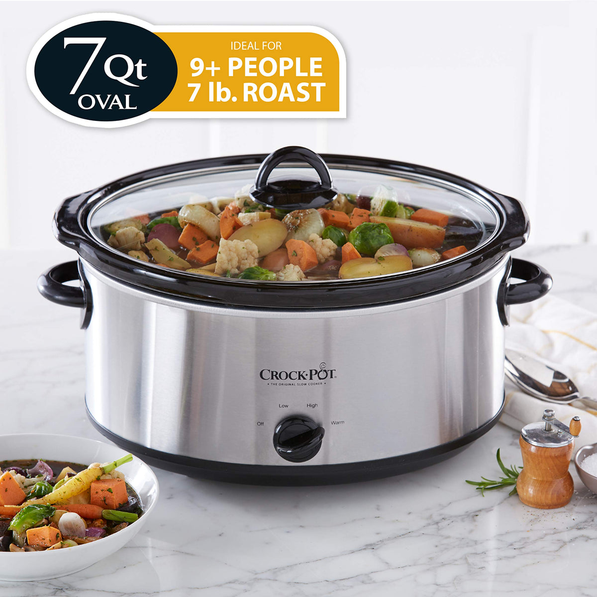7 Quart and 2 Quart Manual Slow Cooker K108727
