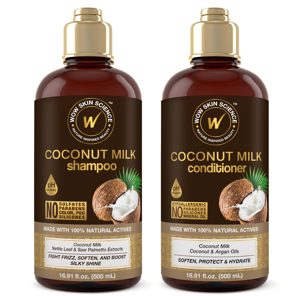 Coconut Milk Shampoo and Conditioner Set Paraben Sulfate Free G69547