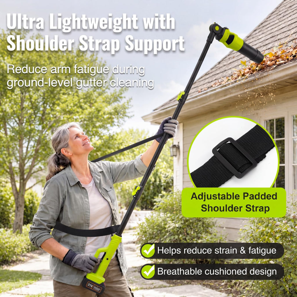 Cordless Leaf Blower with 2 Batteries 21V, 580CFM/180MPH R712
