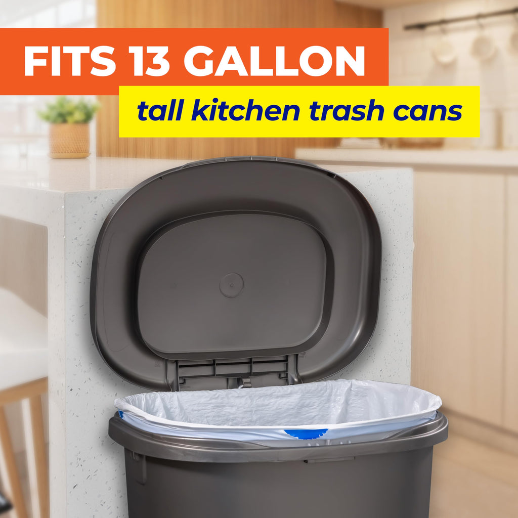 13 Gallon White Unscented Trash Bags 45ct E18263