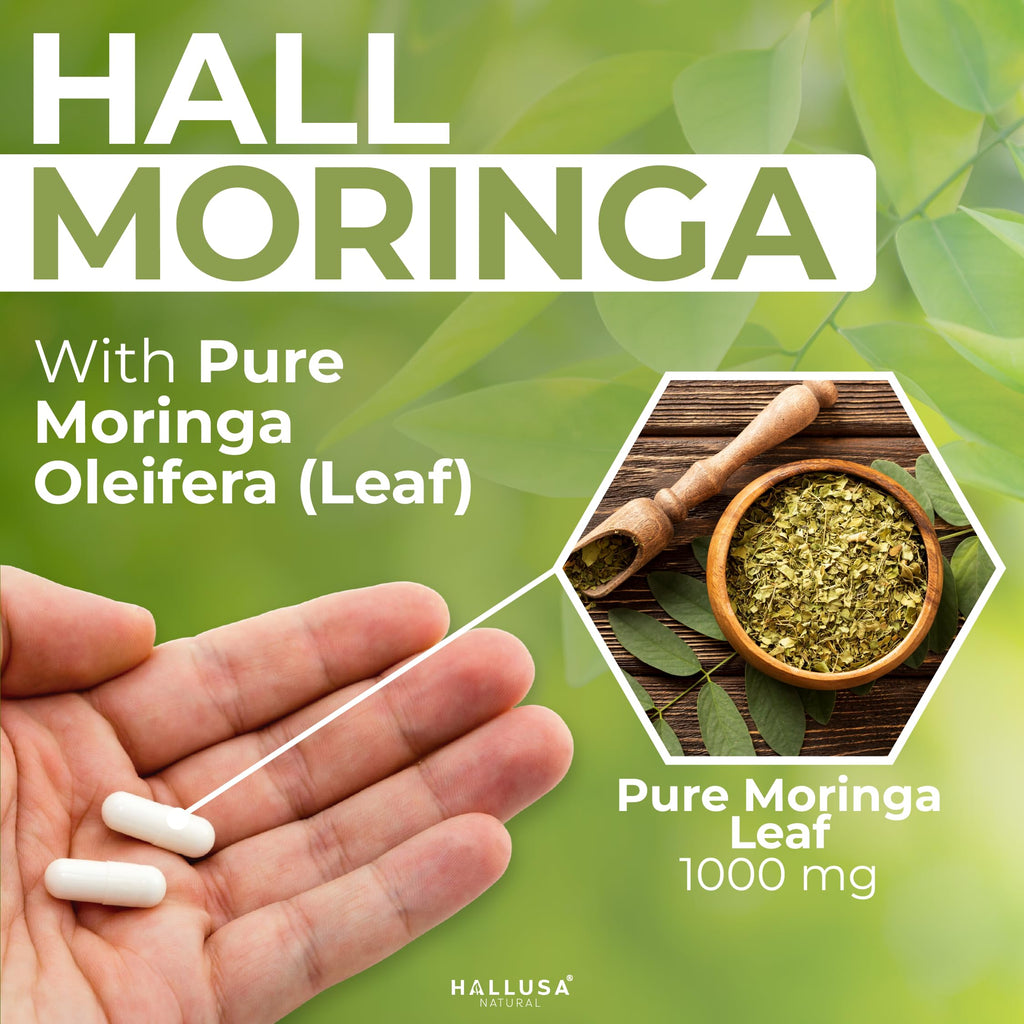 Moringa Oleifera Leaf 1000mg 60 Capsules E531787