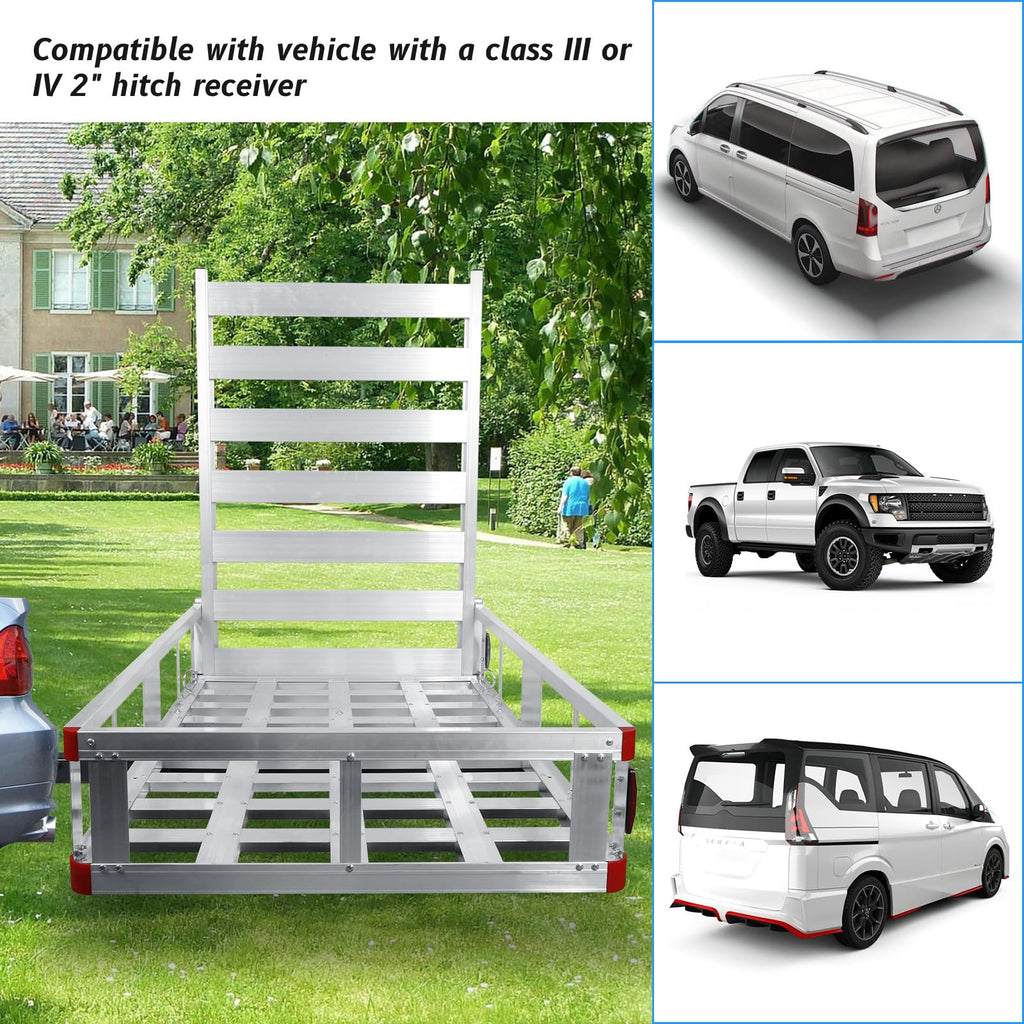 Aluminum Hitch Cargo Carrier with Ramp P71274