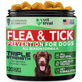 Flea and Tick Chewables for Dogs Chicken 120 Soft Treats S7111