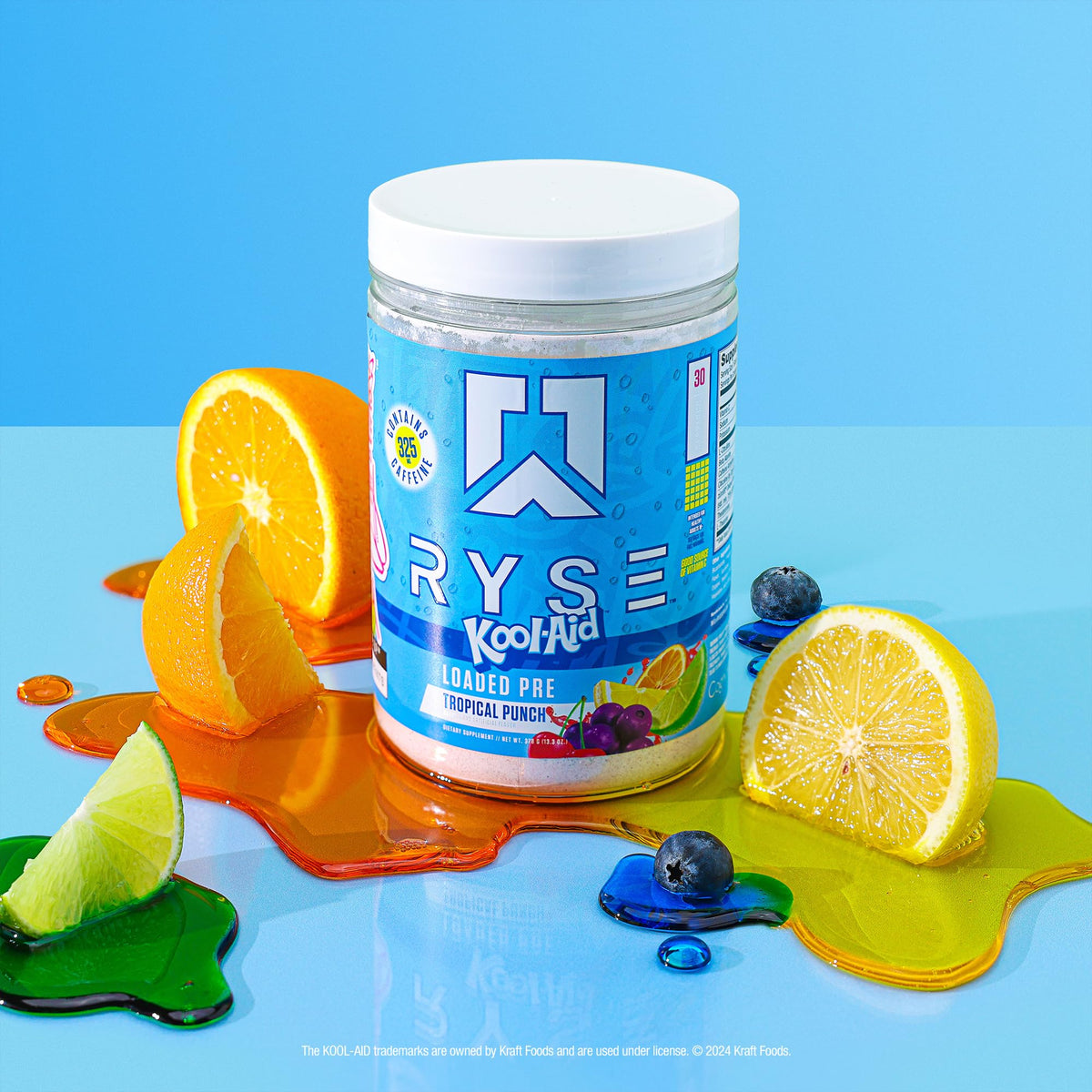 Pre Workout Powder Tropical Punch 300mg Caffeine 30 Servings G4880