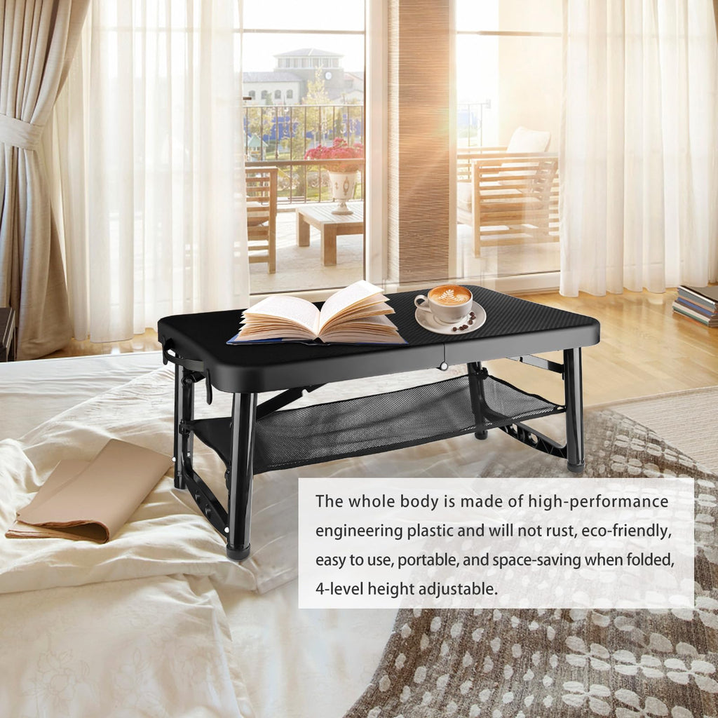 Black 4 Foot Folding Table and Stool E193459