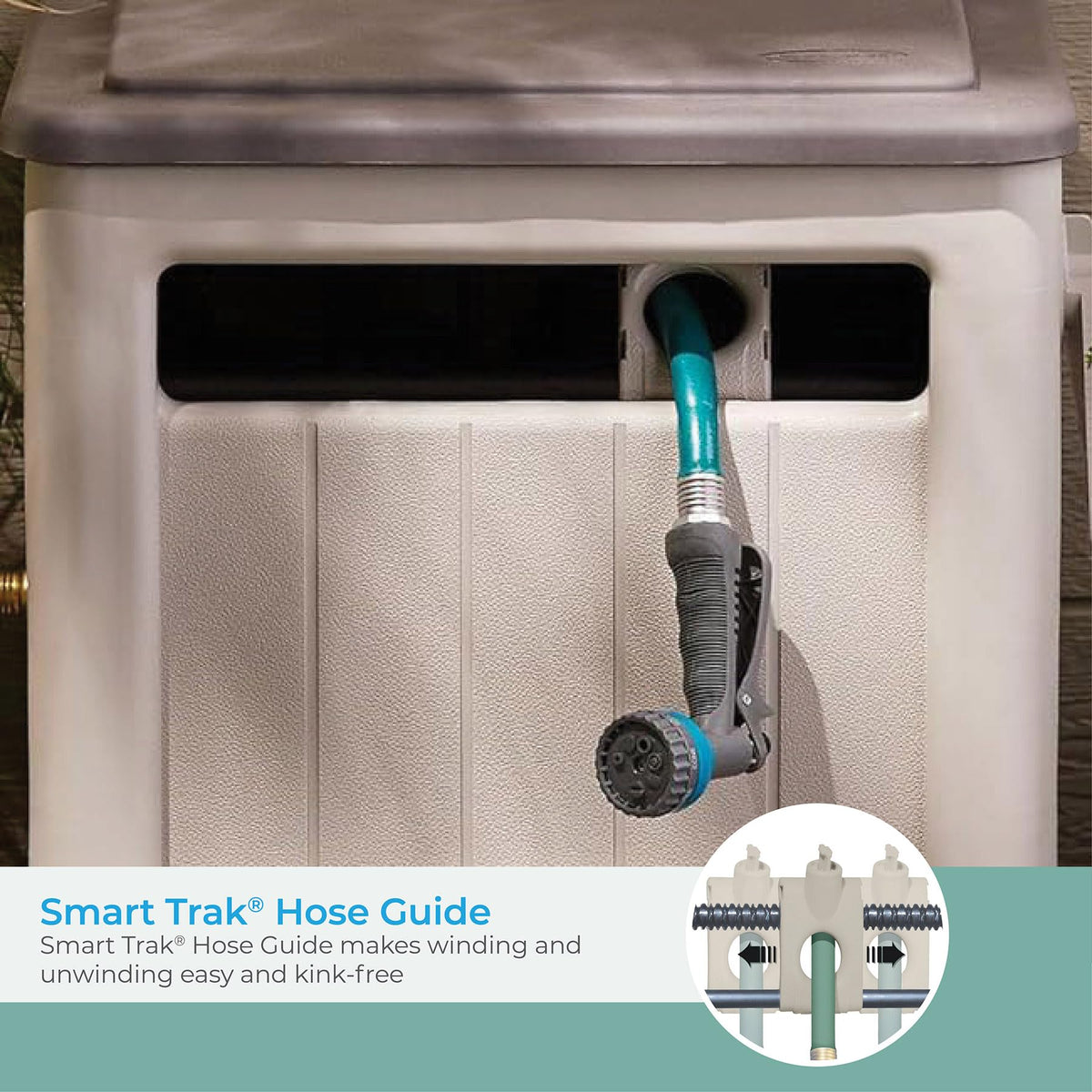 Swivel Hideaway Hose Reel with Crank Handle V90127