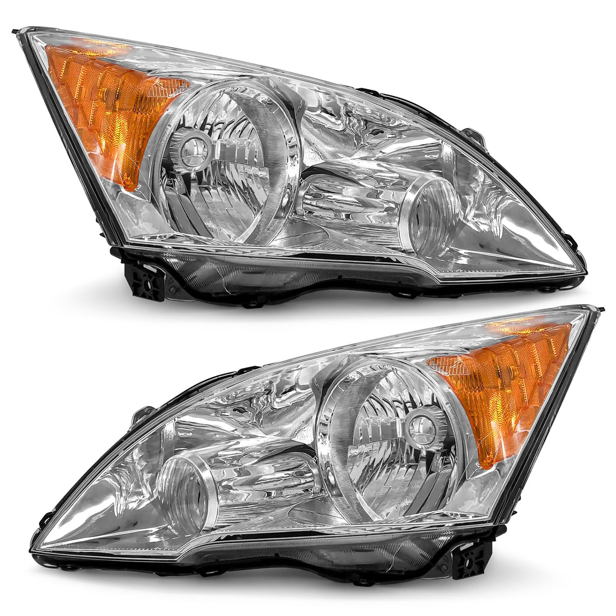 2007-2011 Honda Cr-V Chrome Headlights E489