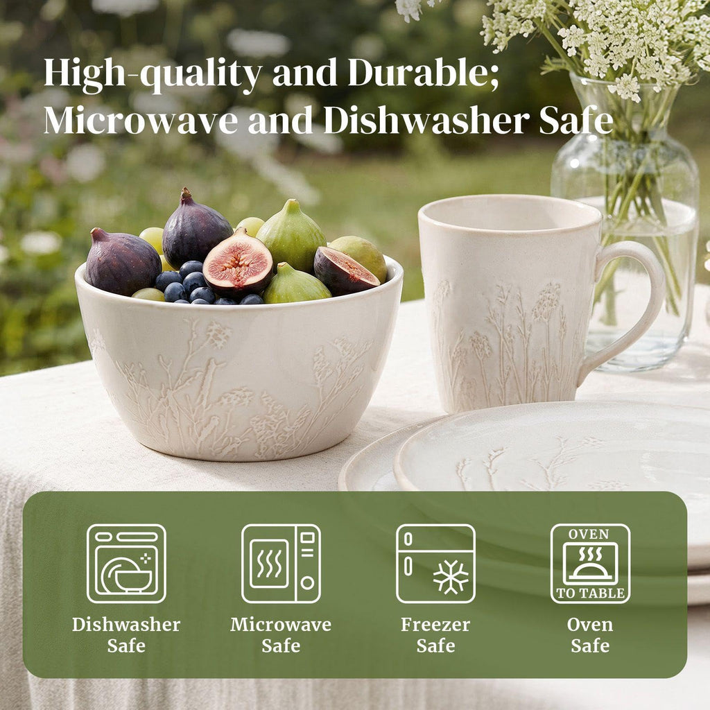 32 OZ Ceramic Soup Bowls Set of 4 K833096