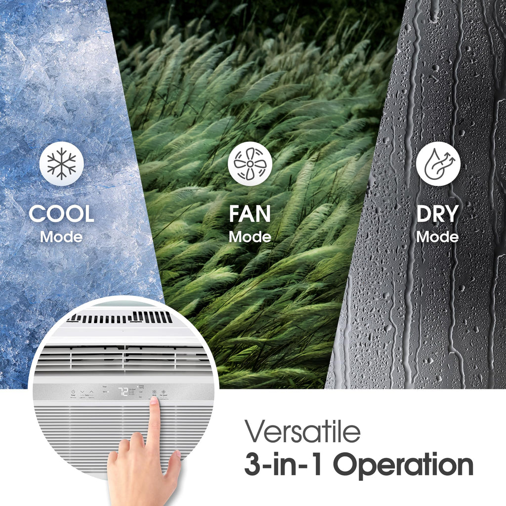 8000 BTU White Window Air Conditioner U547896
