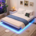 Full Size Metal Floating Bed Frame with LED Lights L1694